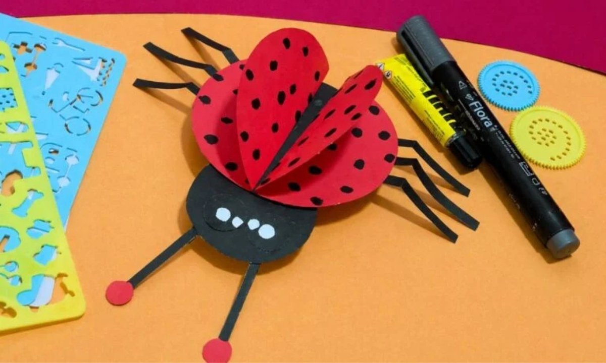 How to Make Ladybug With Craft Paper