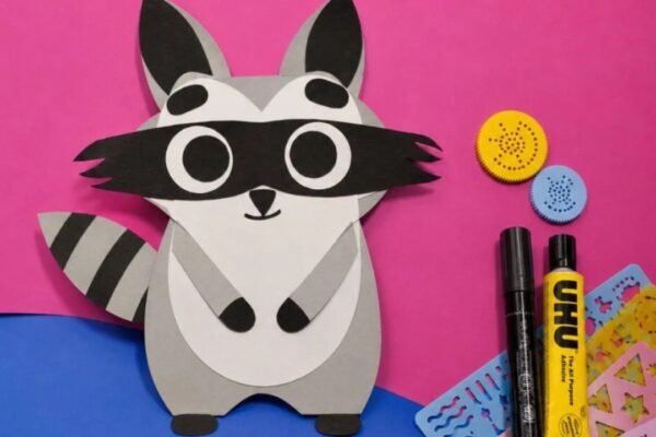 How to Make Raccoon Craft with Paper