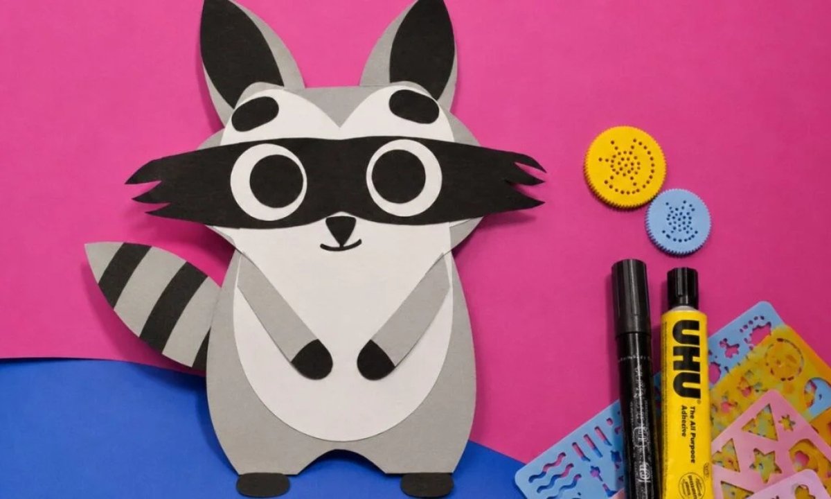 How to Make Raccoon Craft with Paper