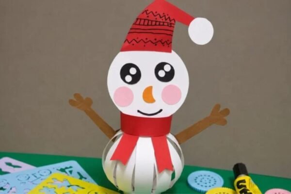 How to Make Snowman Craft with Paper