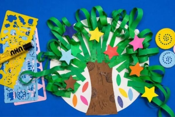 How to Make Tree Paper Craft for Kids