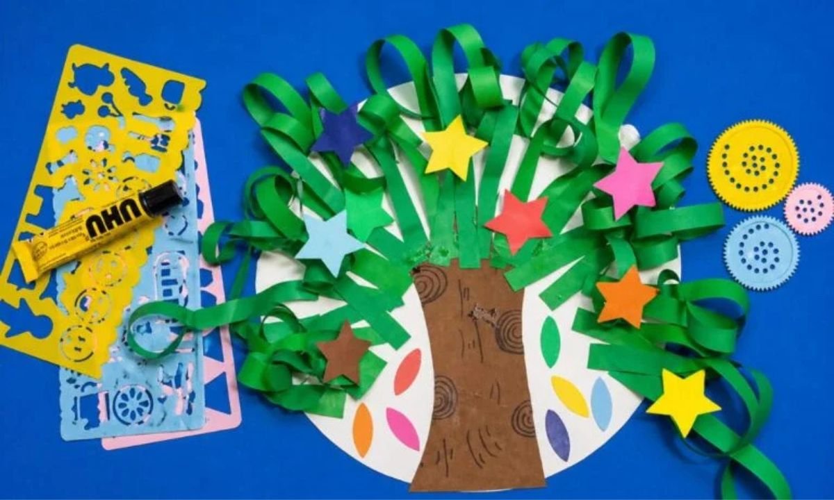 How to Make Tree Paper Craft for Kids