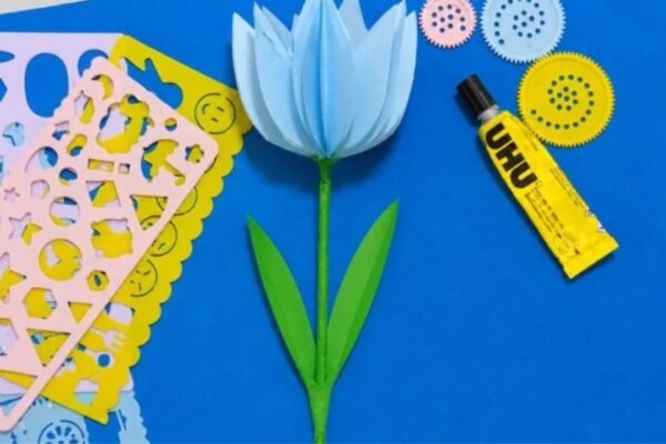 How to Make Tulip Flower Step By Step With Paper