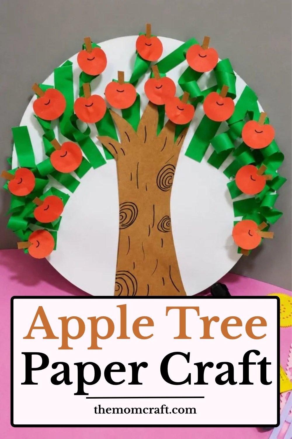Apple Tree Paper Craft for Kids – The Mom Craft