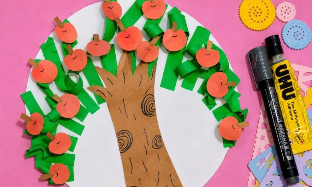 Apple Tree Paper Craft for Kids